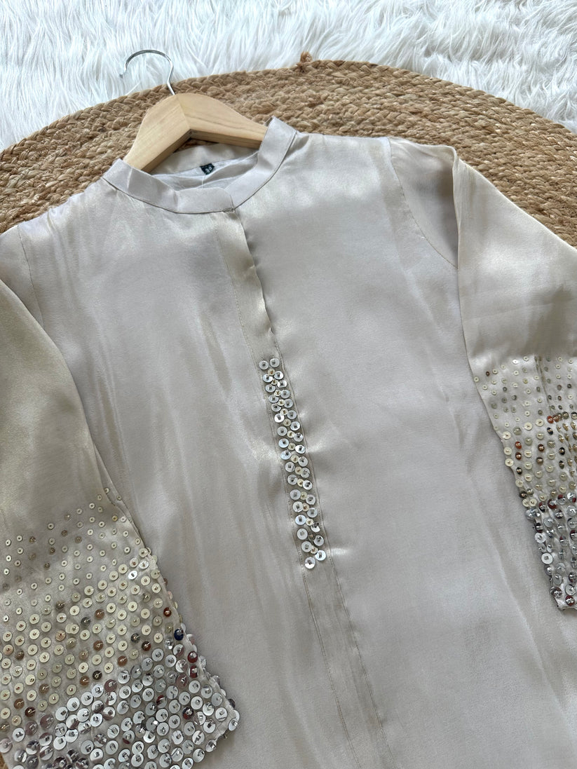 K103 - Tissue silk handwork coord set