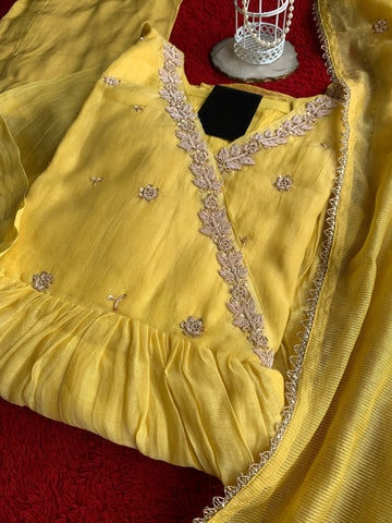 K - 105 Premium Mul Chanderi Dress