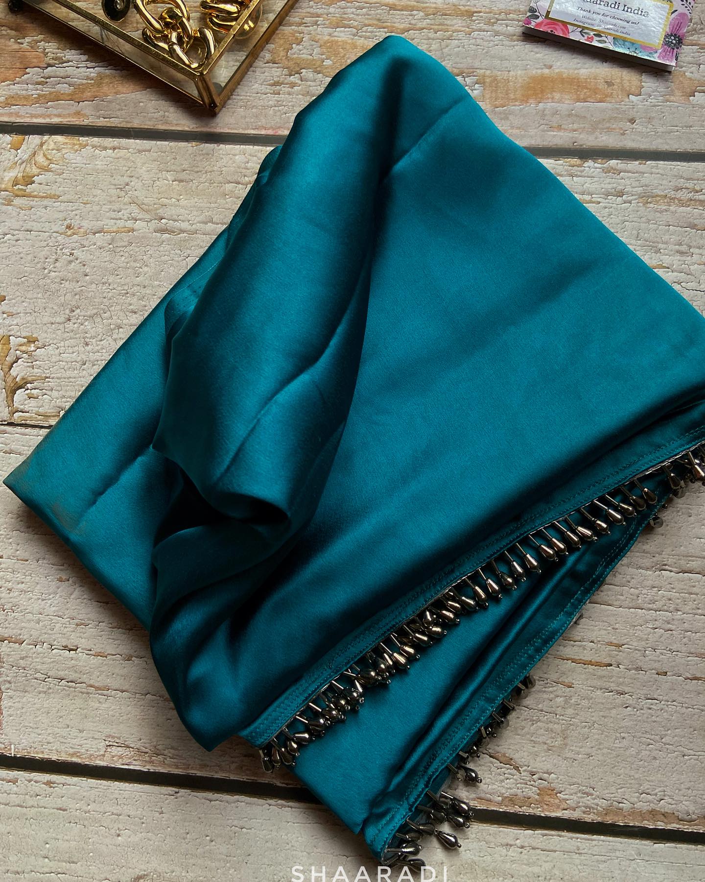 Pre-Draped Rosa Satin Saree