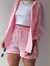 Baby Pink - Women’s Cotton Two-Piece Set