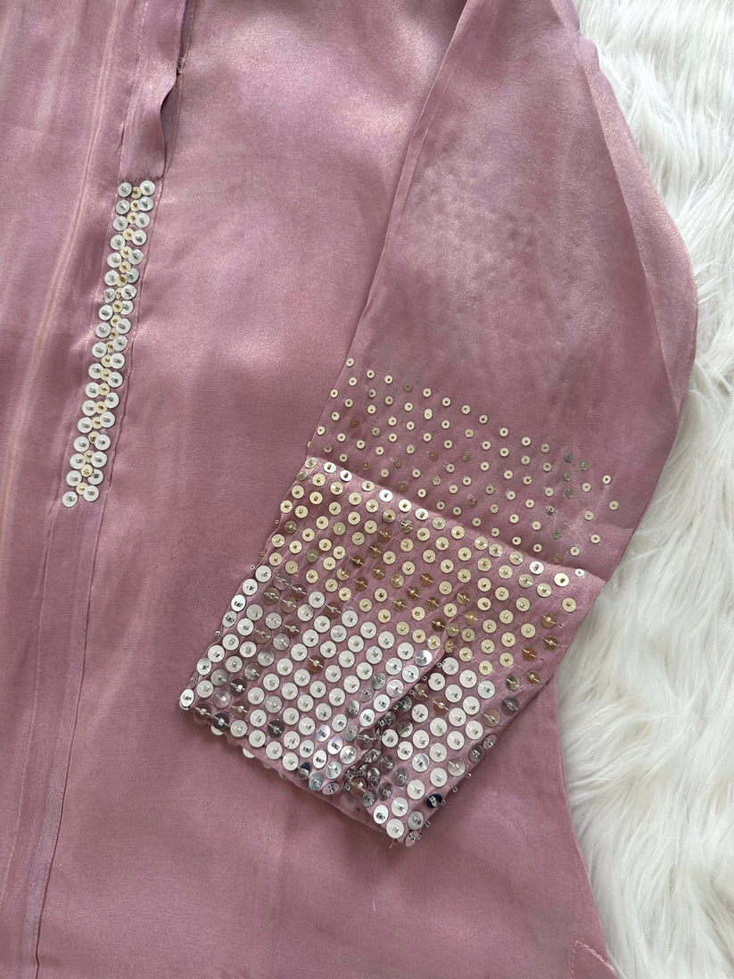 K103 - Tissue silk handwork coord set