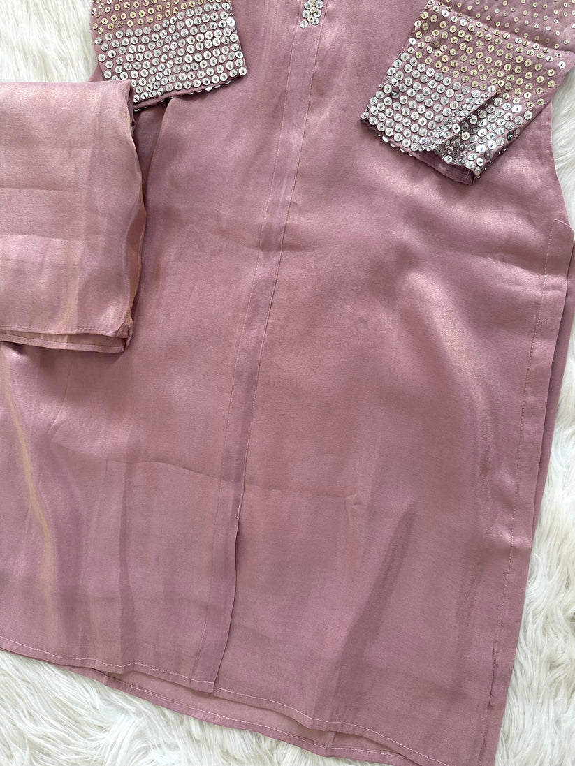 K103 - Tissue silk handwork coord set