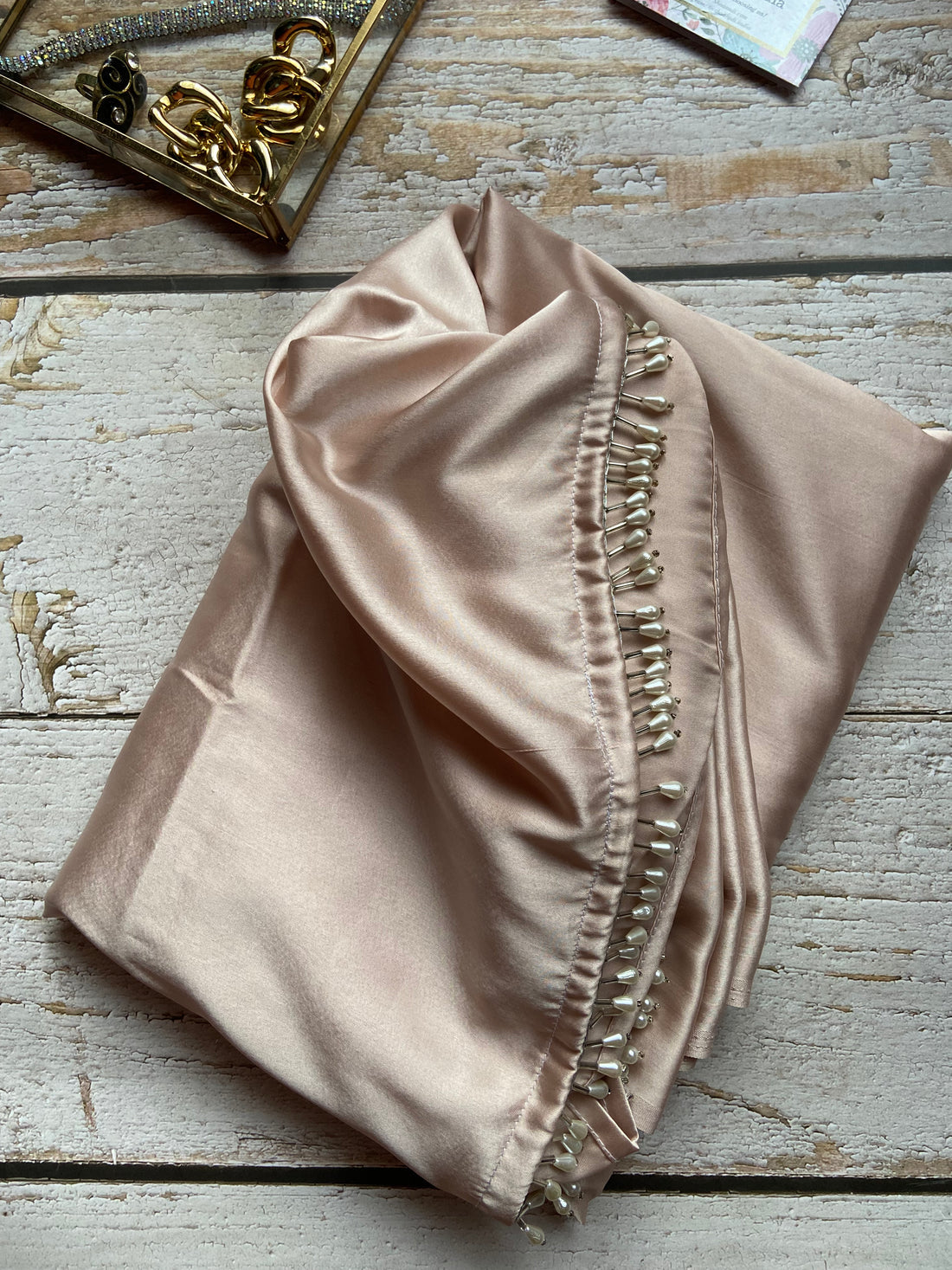 Pre-Draped Rosa Satin Saree