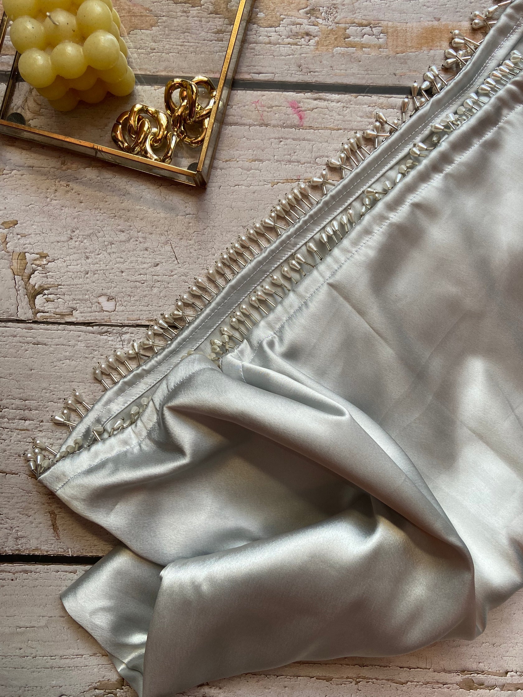Pre-Draped Rosa Satin Saree