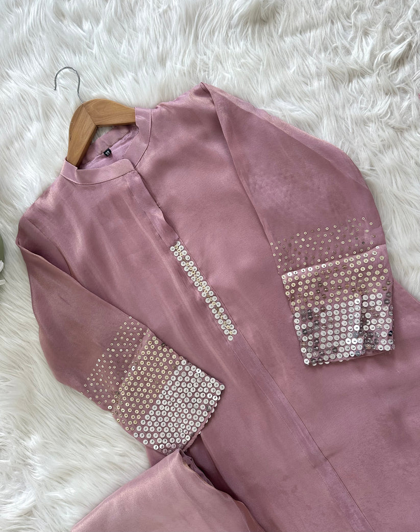 K103 - Tissue silk handwork coord set