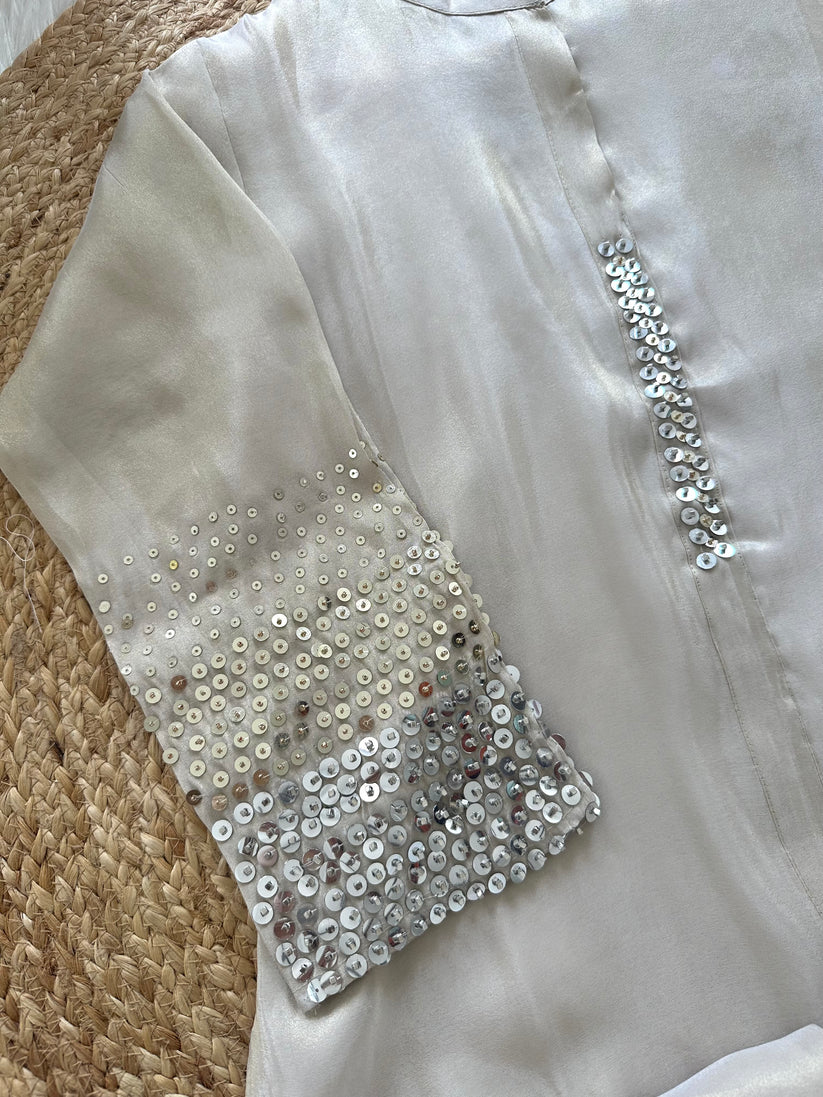 K103 - Tissue silk handwork coord set