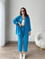 Short Leg Relax Fit Shirt Trouser Set - English Blue