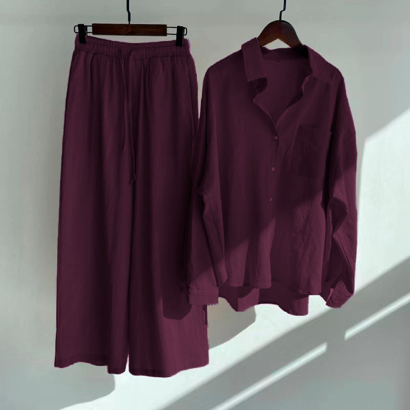Designer Women's Slacks High Waist Cotton