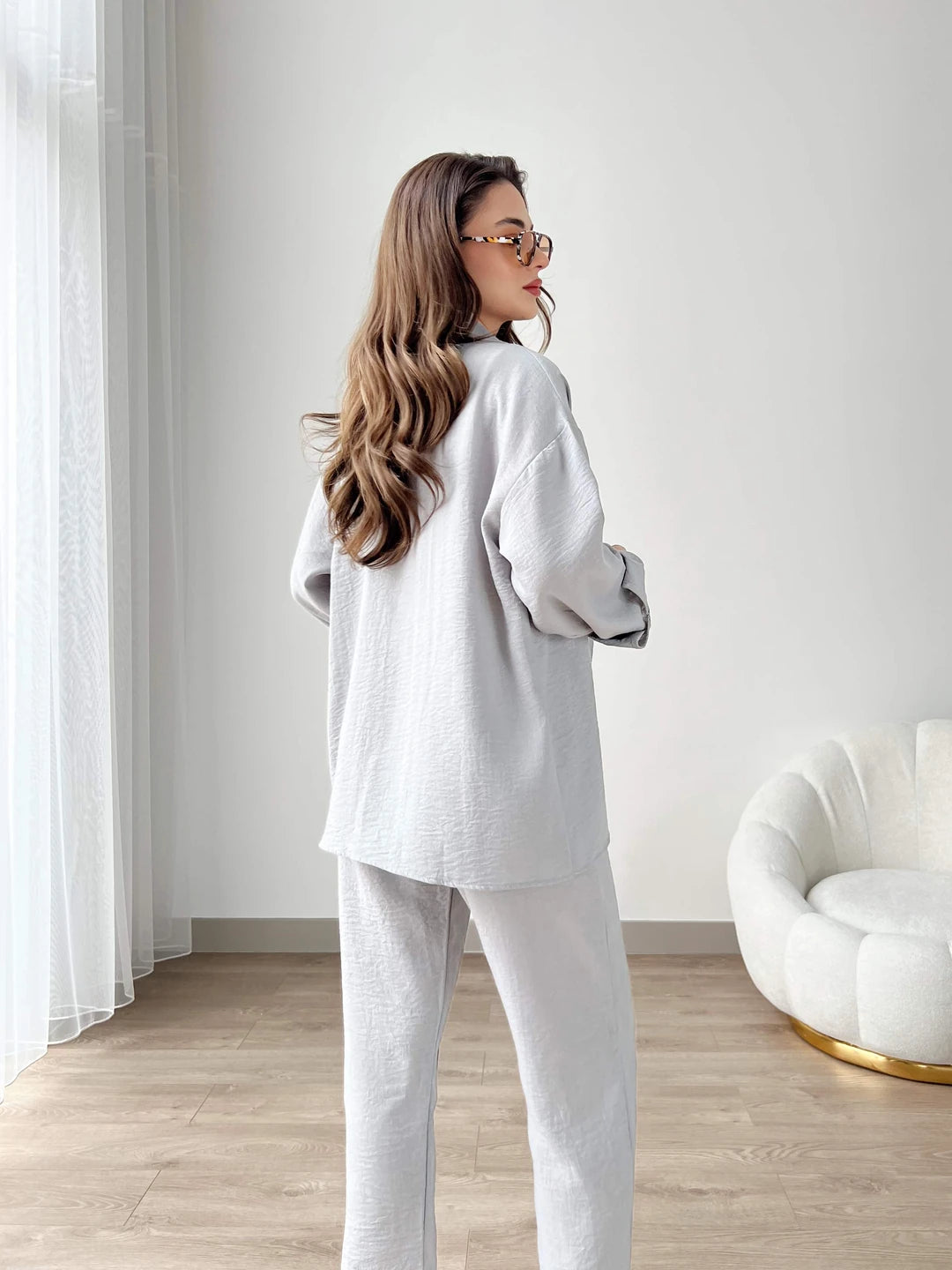 Grey - Women’s Light Irish Cord Set